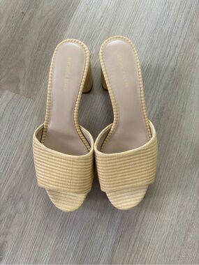 Veronica Beard Dali Platform Natural Raffia Sandals